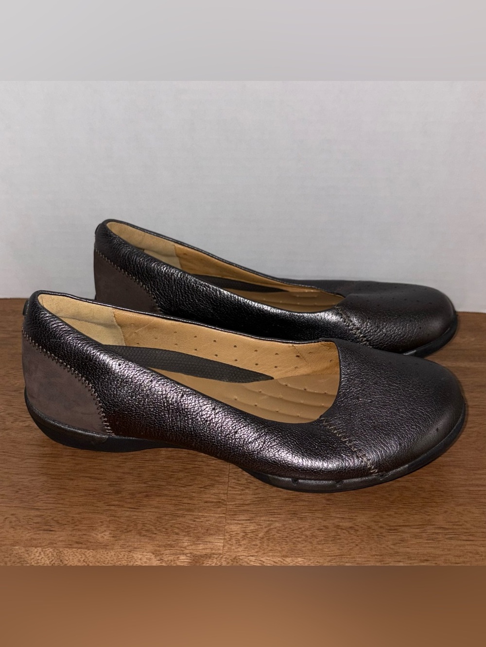 Clarks Artisan Unstructured Ballet Leather Flats Size 6.5